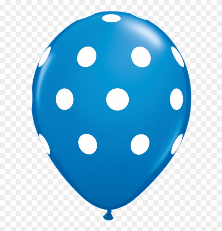 Blue Polka Dot Balloon Clipart