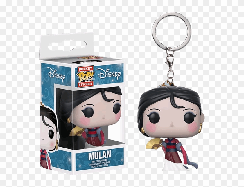 Mulan Disney Princess Pop Vinyl Keychain - Funko Mulan Keychain Clipart