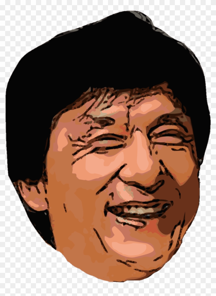 Jackie Chan Cartoon Face Clipart