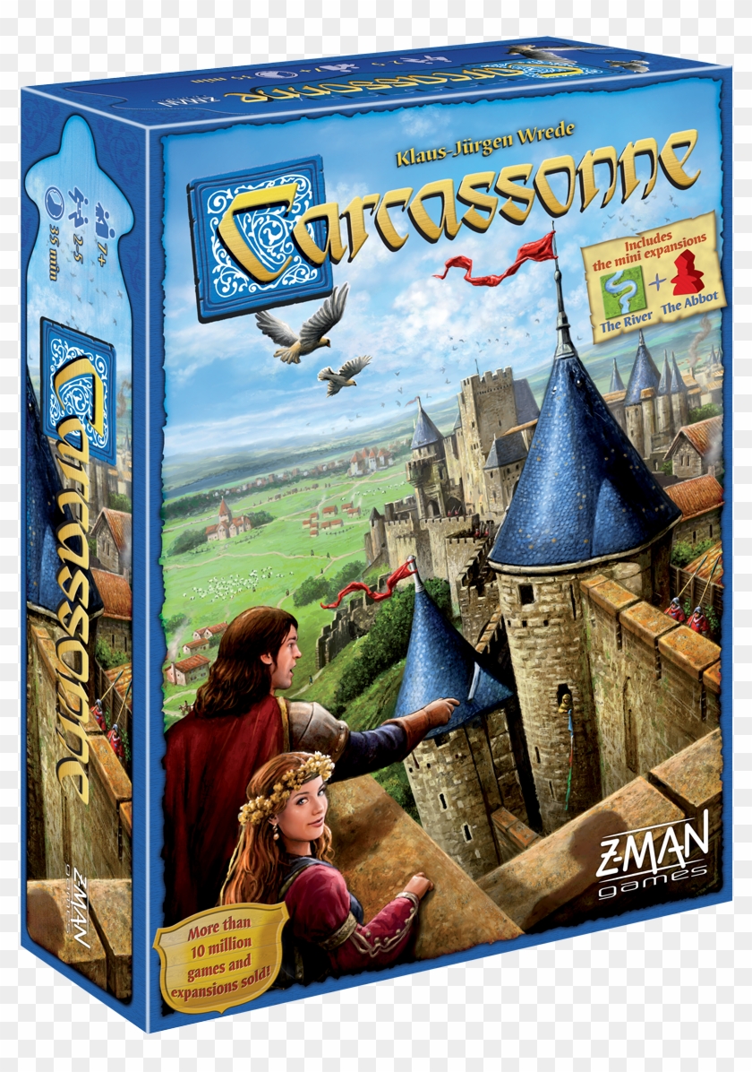 Carcassonne Strategy Board Game - Board Game Carcassonne Clipart