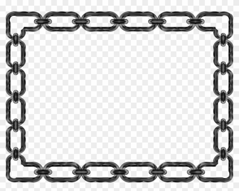 Photo Black Chain Scrapbook Frame Transparent 1600 - Chain Clipart