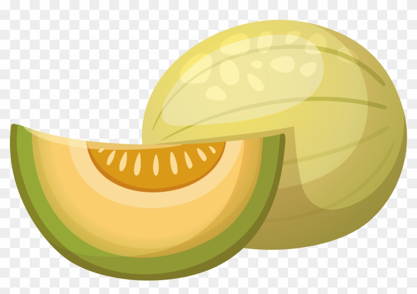 Vector Hami Fruit Fruits And Vegetables Transprent - Cartoon Honeydew Png Clipart