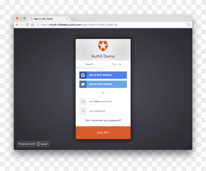 Auth0 Login Page - Angular 4 Login Page Clipart #1506847