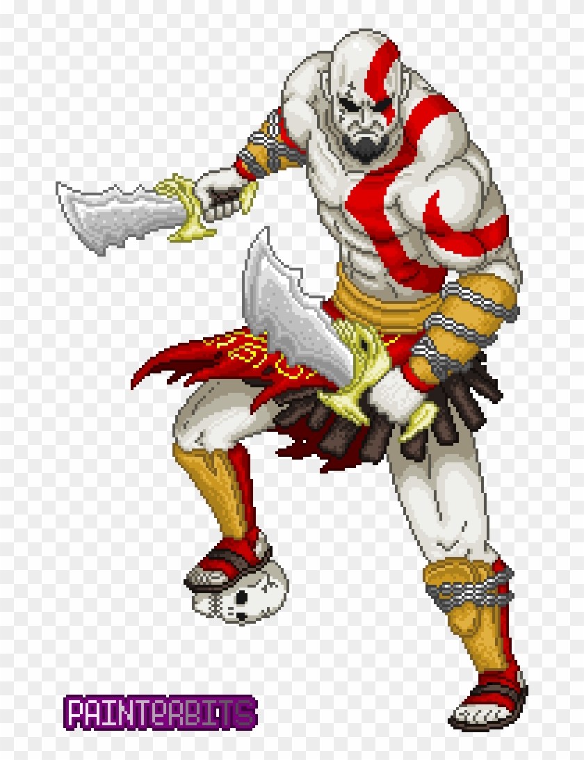 Kratos God Of War Pixelart - God Of War Pixel Art Clipart #1507040