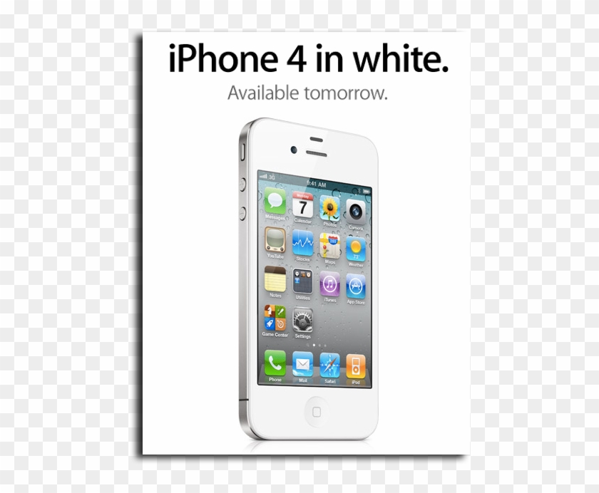 White Iphone - Iphone 4 Clipart #1507203