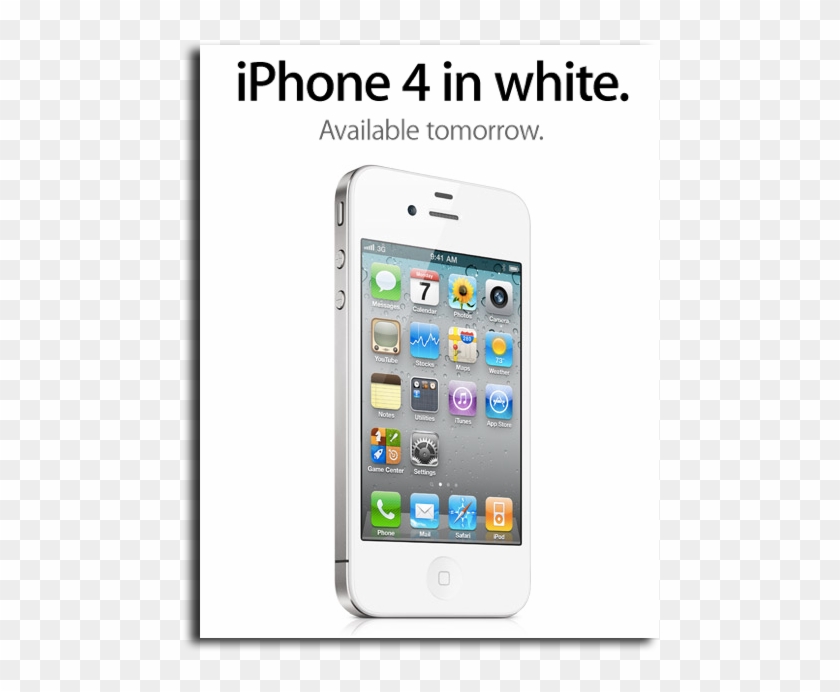 White Iphone - Iphone 4 Clipart