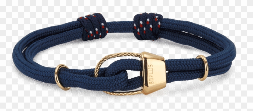 Wristband Kratos Navy Gold Tube - Bracelet Clipart #1507301