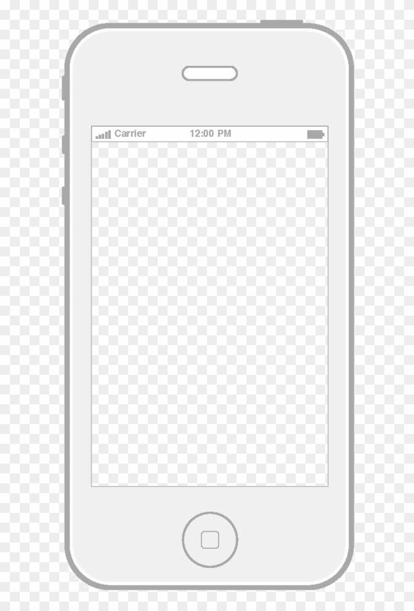 Blank Iphone Png - Blank White Iphone Png Clipart