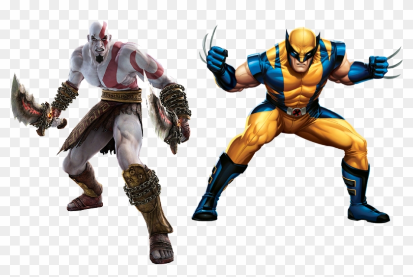 Kratos Vs Wolverine - Kratos God Of War 3 Png Clipart