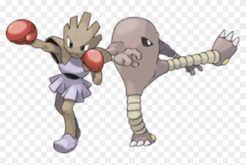 The Pokémon Hitmonlee And Hitmonchan Are Based On Bruce - Pokemon Hitmonlee And Hitmonchan Clipart