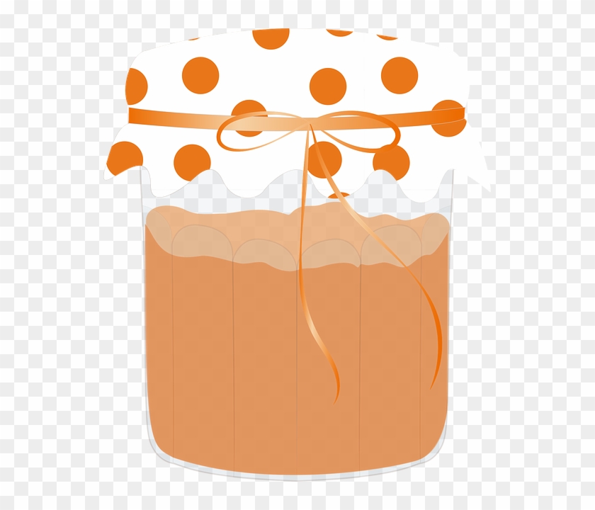 Pot, Vector, Jam, Orange, Fruit, Drawing, Dessert, Clipart