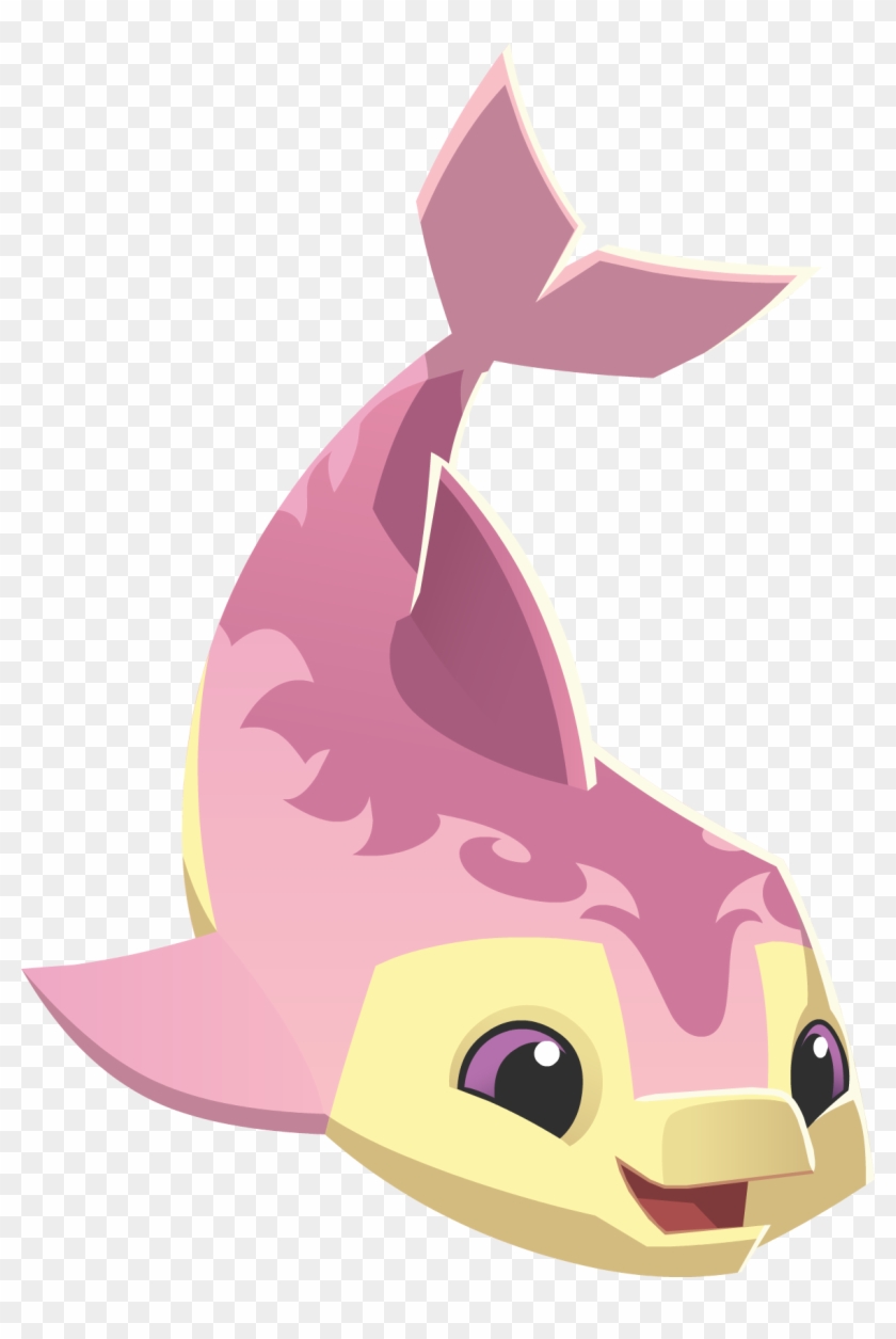 Vector Free Library Image Pink And Yellow Graphic Png - Transparent Animal Jam Dolphin Clipart