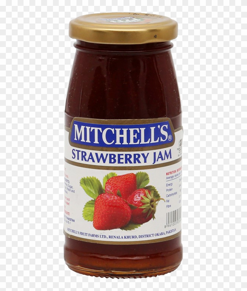 Mitchells Strawberry Jam 340 Gm - Mitchell's Blackcurrant Jam Clipart #1508357