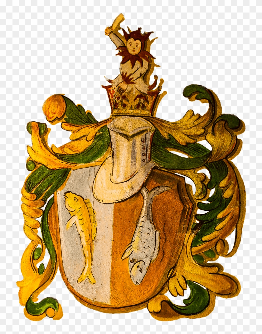 Coat Of Arms Zodiac Sign Pisces - Zodiac Signs Of Coats Of Arms Clipart #1508462