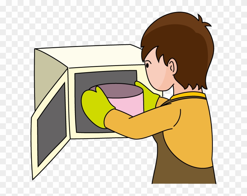 Microwave Clipart Microwave Cooking - Use A Microwave Cartoon - Png Download