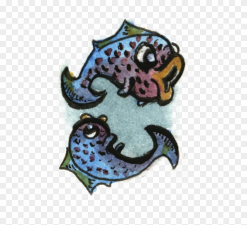 Pisces - Cartoon Clipart #1508948