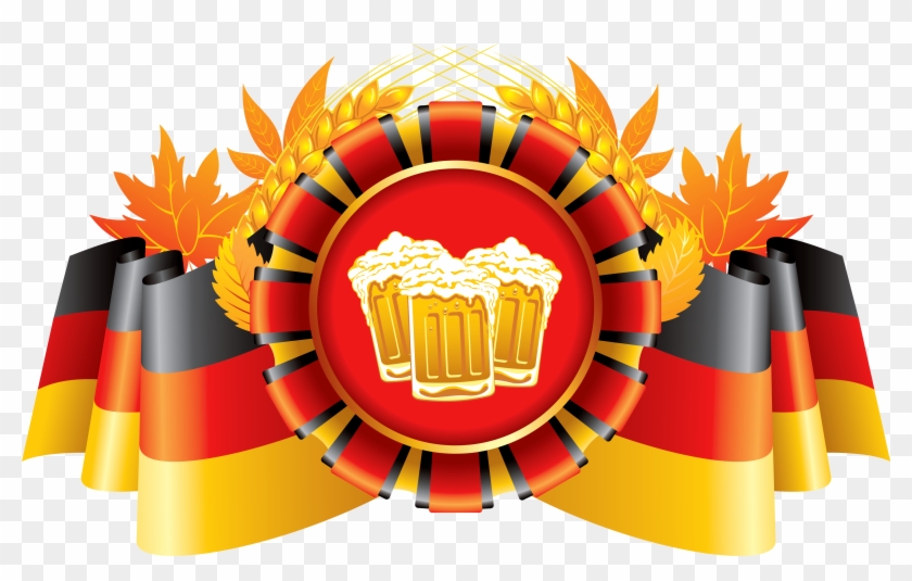 Free Png Download Oktoberfest Decor German Flag With - Oktoberfest Bier Oktoberfest Paulaner Png Clipart #1509210