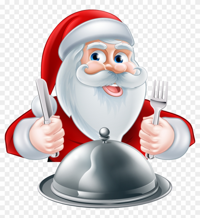 Come Enjoy A Traditional Event At The American Legion - Santa Claus Eating Png Clipart #1509531