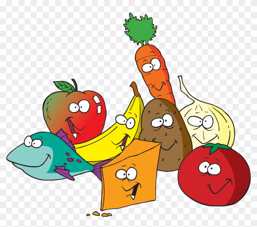 Healthy Food Clipart Jpg Royalty Free Library - Fruits And Vegetables Clipart - Png Download