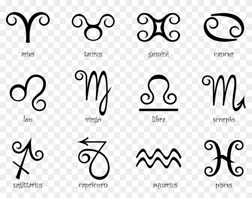 Pisces Zodiac Sign Clipart - Star Signs Tattoos - Png Download
