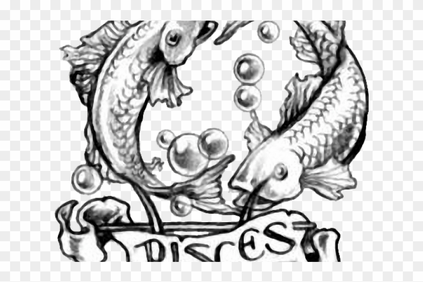 Pisces And Taurus Zodiac Art Clipart #1509798