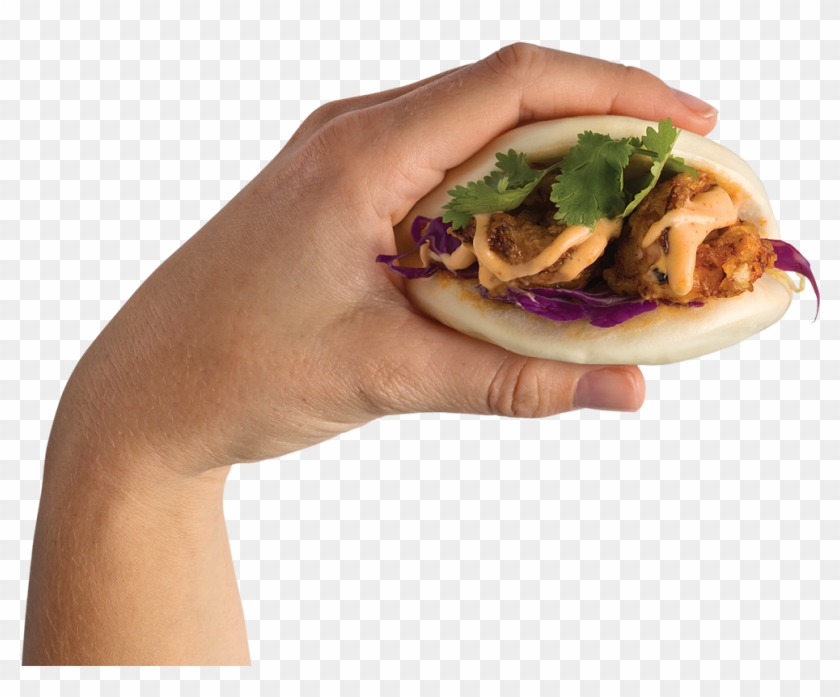 Shrimp Bao - Hand With Food Png Clipart #1509975