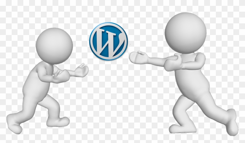 Wordpress Logo Playing Figures - Wordpress Icon Clipart