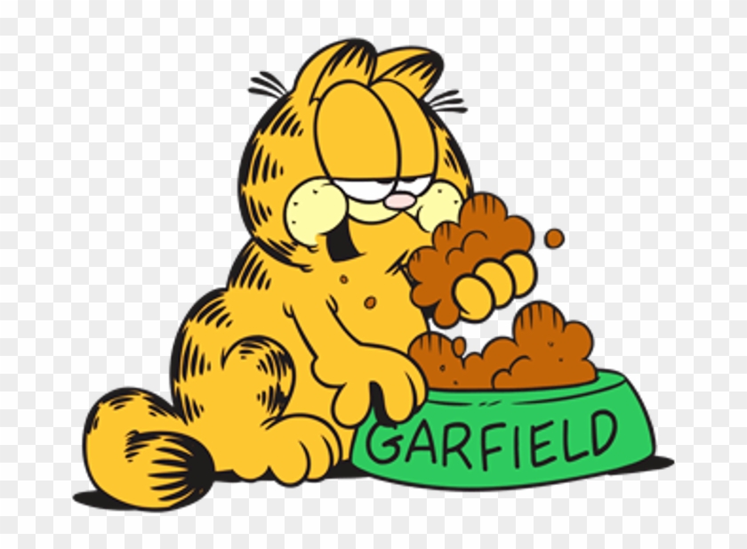 Garfield Eating Something - Garfield Eating Clipart