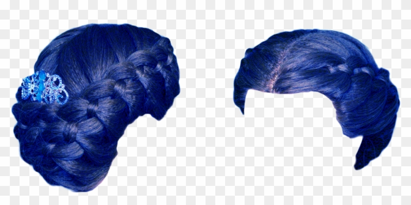 Blue Hair Png - Blue Wig Transparent Background Clipart