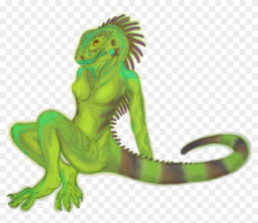 Iguana Girl - Girl Iguana Clipart