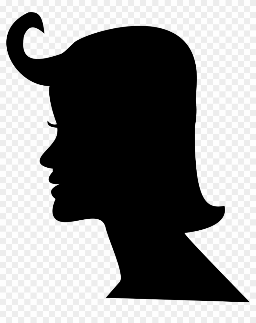 Png File Svg - Woman Face Silhouette Png Clipart #1510820