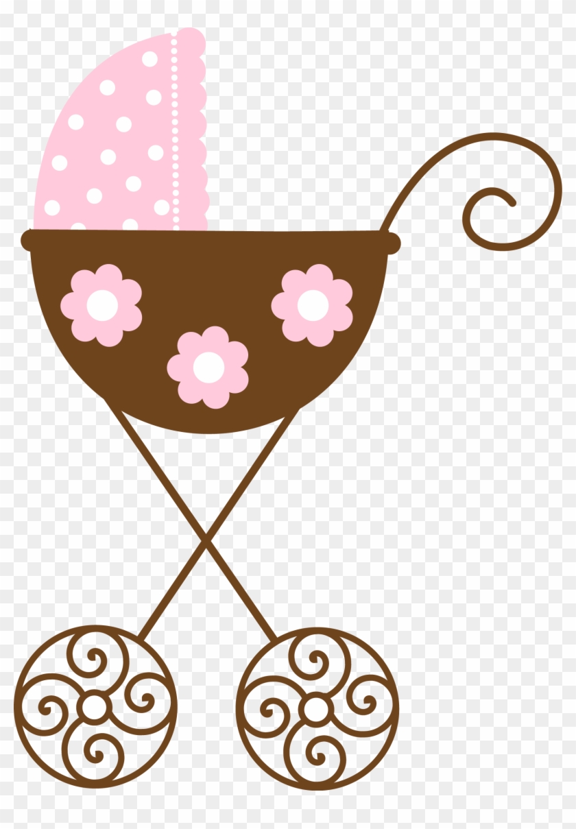 Baby Shower Girl - Clipart Stroller Png Transparent Png #1510962