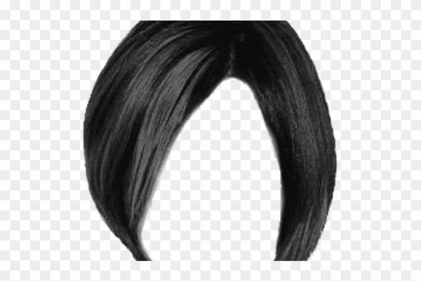 Short Hair Clipart Transparent - Black Hair Wig Transparent - Png Download
