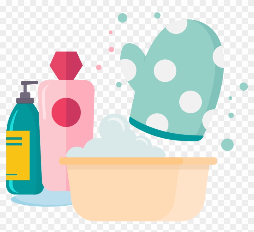 Living Supplies Bath Gloves Cartoon Png And Vector - Illustration Clipart #1511654