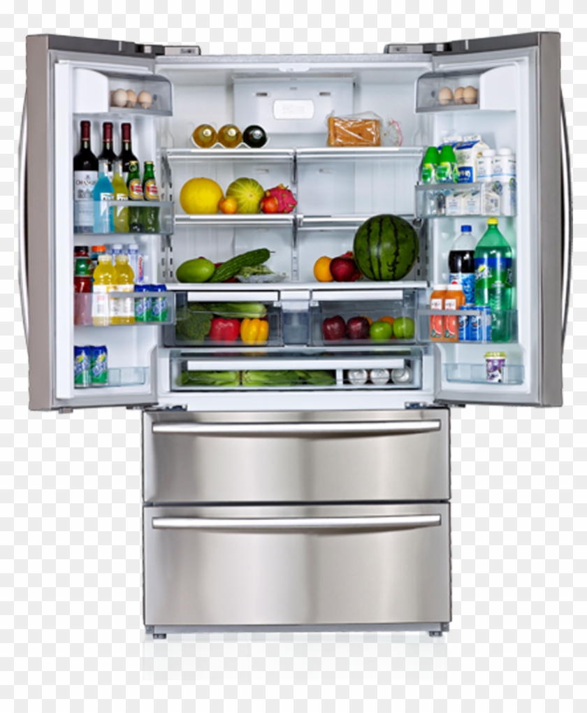 Refrigerator - Large American Fridge Freezer Clipart #1511754