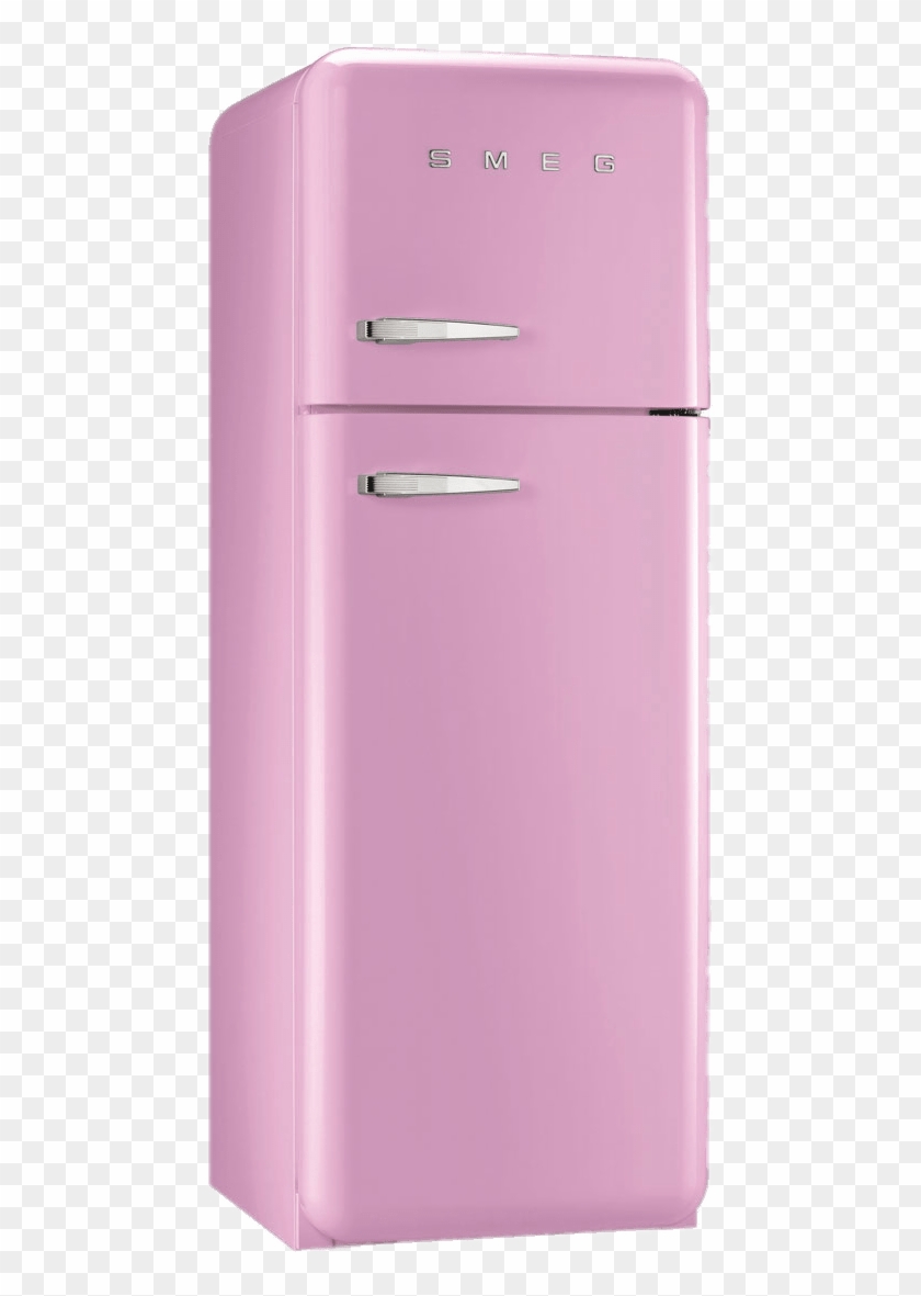 Kitchenware - Smeg Fridge Freezer Pink Clipart