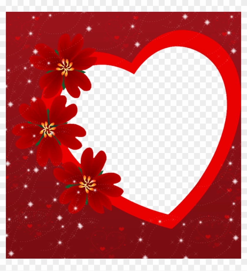 Valentines Day Heart Frame Png Photo Arts - Valentine Day Photo Frame Clipart #1512151