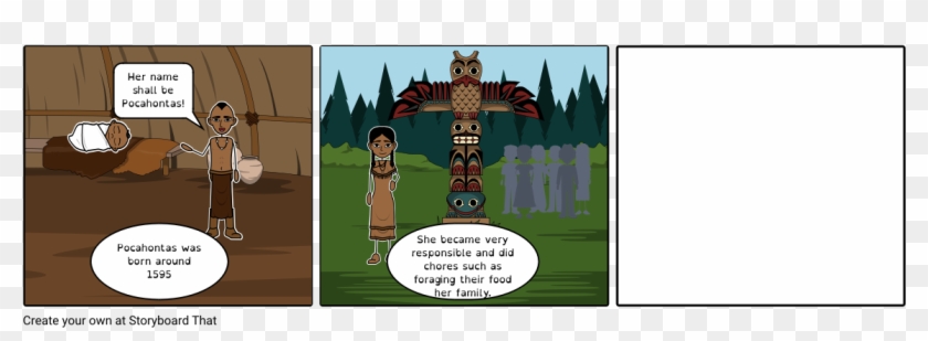 Pocahontas - Cartoon Clipart