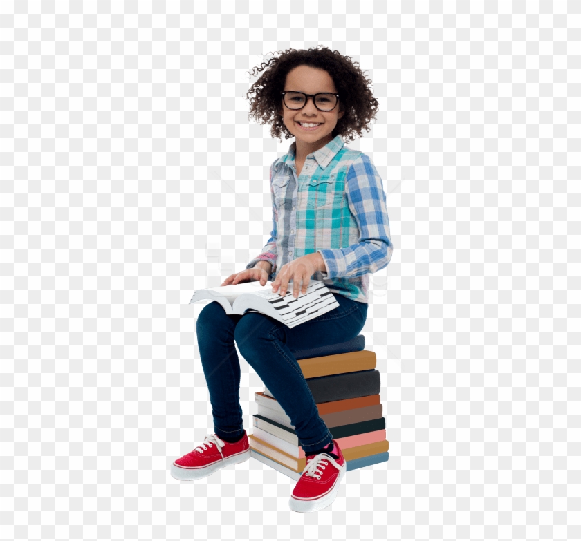 Free Png Download Young Girl Student Png Images Background - Student Sitting Png Clipart #1512404