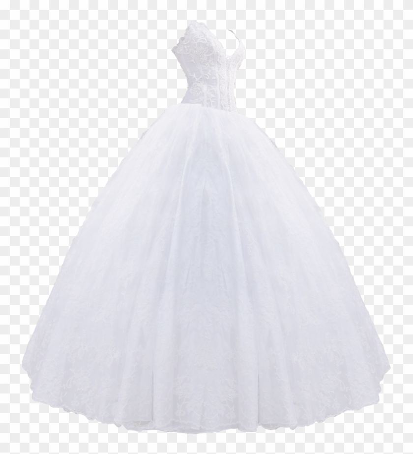 Medium Wedding Gown - Gown Clipart
