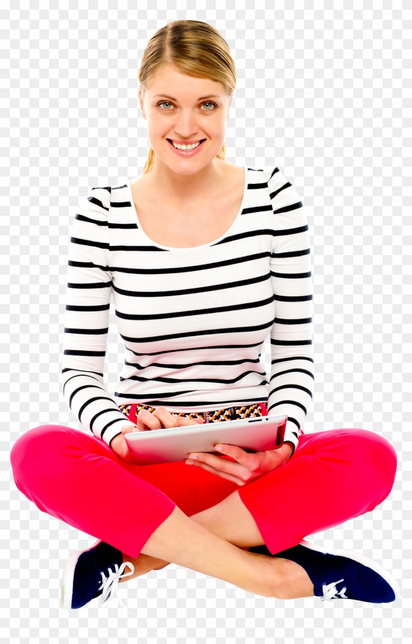 Happy Girl Free Png Image - Sitting Clipart #1512690