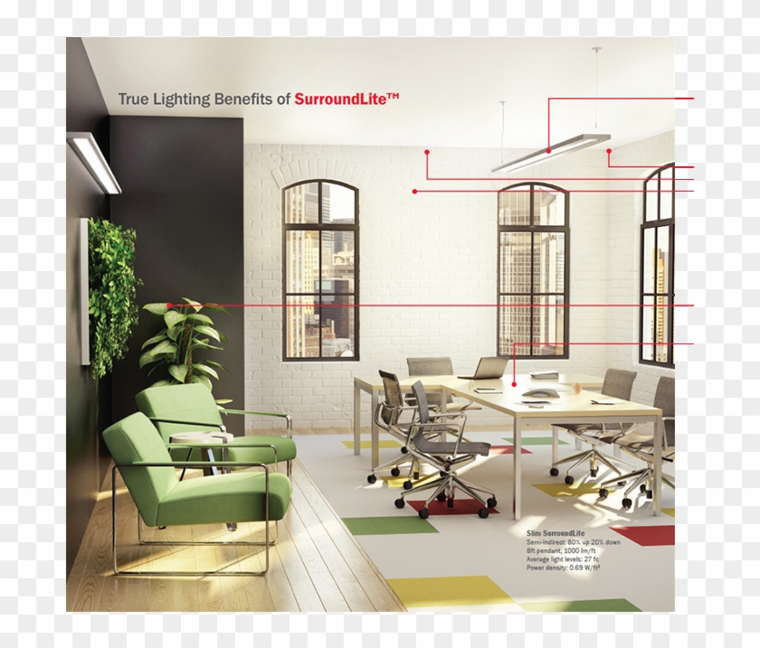 Glare Mitigation Regressed Lens, Vl Optic, Louver And - Interior Design Clipart