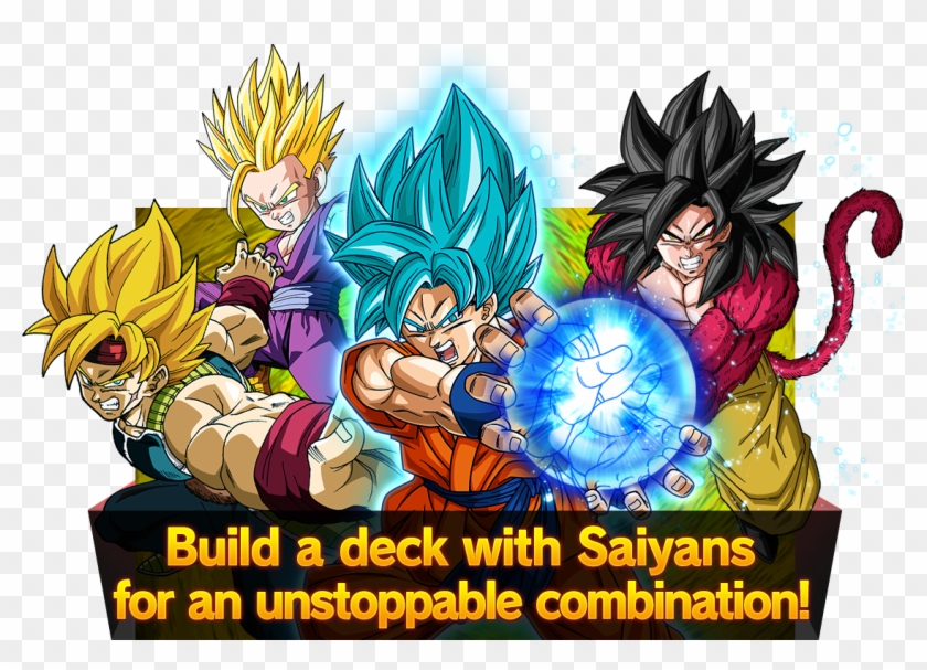 Build A Deck With Saiyans For An Unstoppable Combination - Dragon Ball Clipart #1513107
