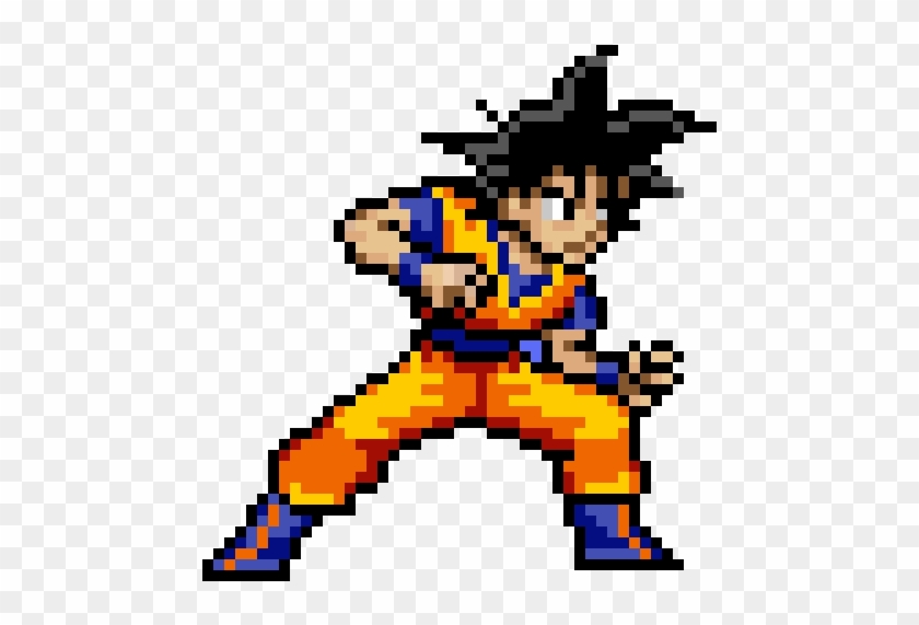 Goku - Pixel Art Dragon Ball Clipart