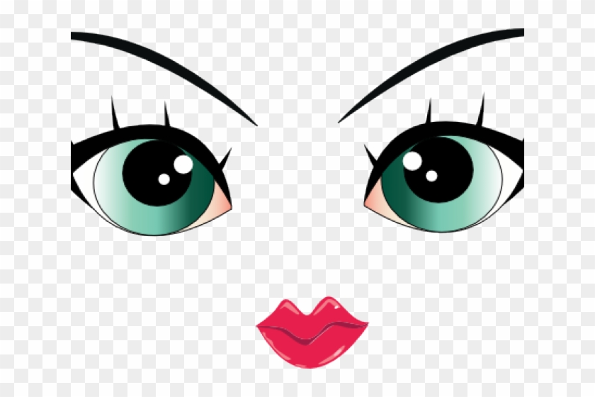 Banner Freeuse Download Green Eyes Free On Dumielauxepices - Girl Cartoon Eyes Png Clipart #1513871