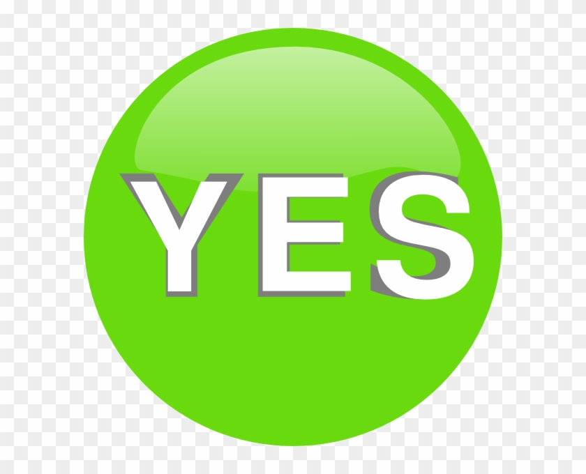 Yes Button Hi - Green Yes Sign Clipart