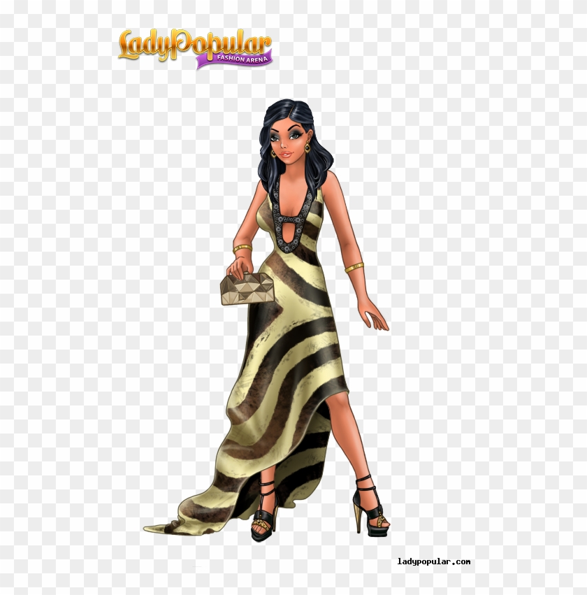 Kim Kardashian - Lady Popular Looks Clipart