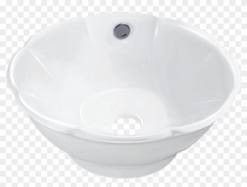 Bloom Decorative Porcelain Round Shaped Vessel Sink - Bathroom Sink Clipart #1514164