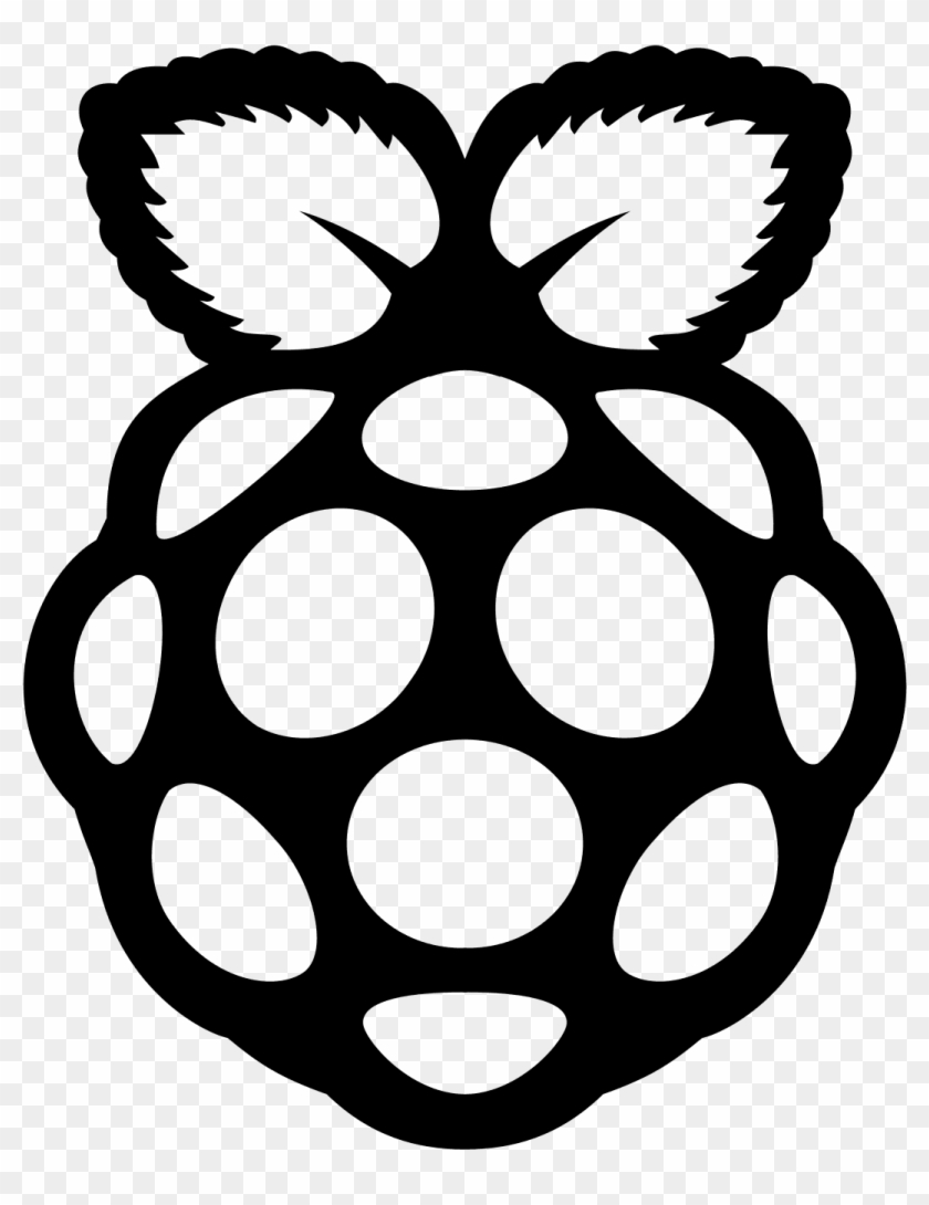 It Is An Oval Shape With Tiny Raised Circles All - Raspberry Pi Logo Black And White Clipart