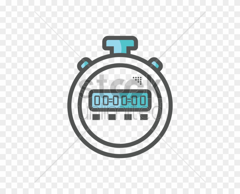Digital Clipart Stopwatch - Digital Stopwatch Illustration - Png Download #1514660